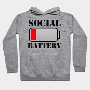 Social battery low Hoodie